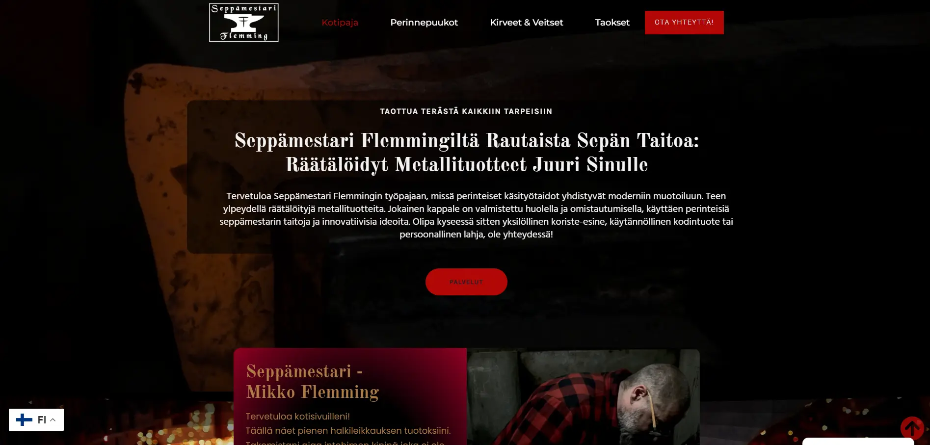 Verkkosivut Sepälle