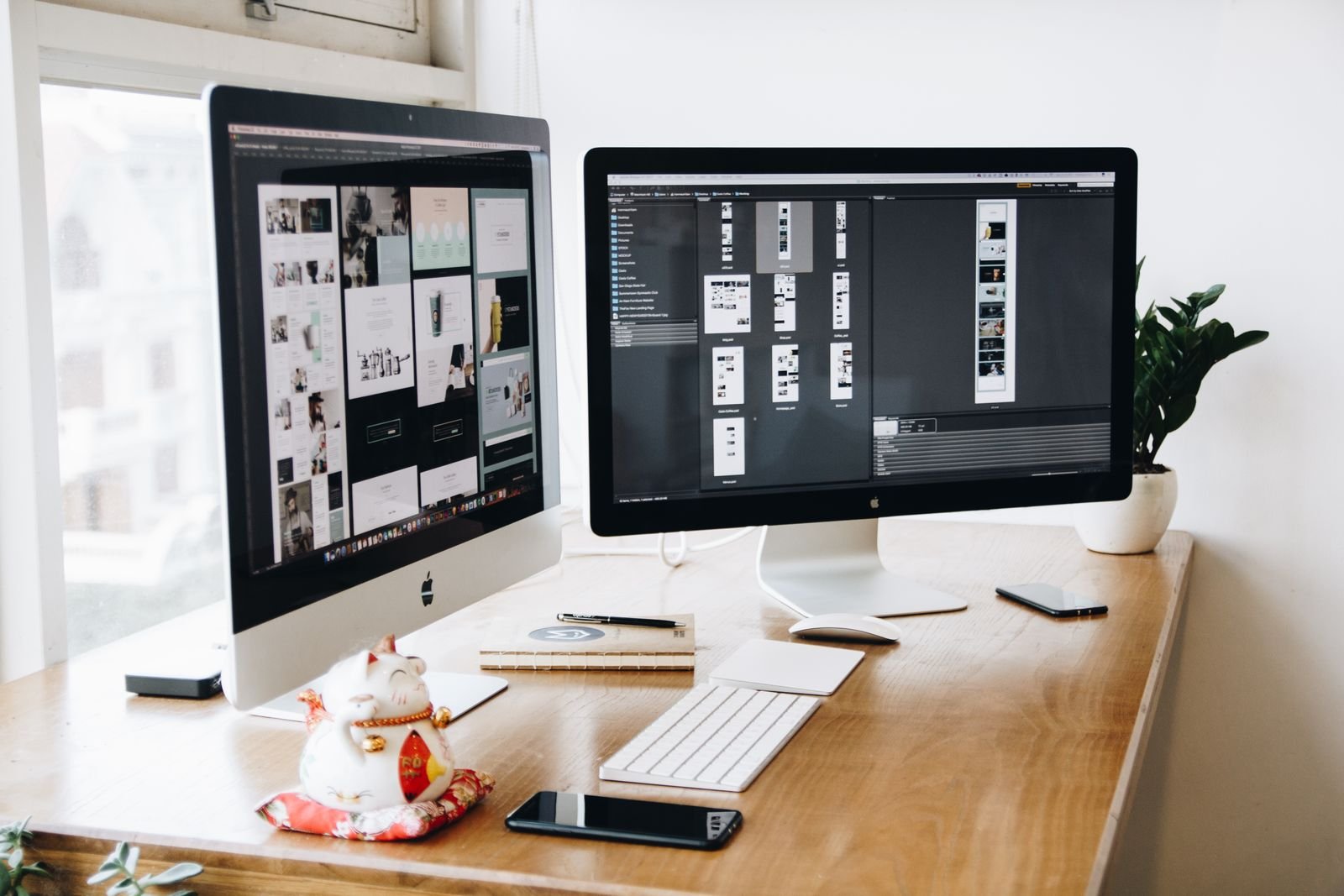 WordPress-verkkosivujen suunnittelua eri toimialoille – designtyöpöytä ja sivumallit